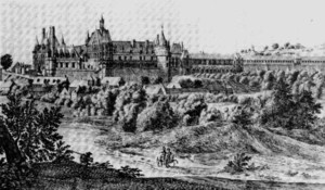 Gravure du ch�teau de Gaillon en 1658 d'Israel Sylvestre 