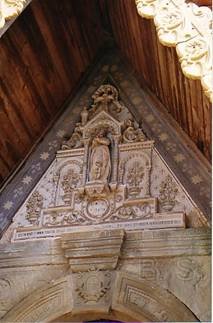 Eglise de Rennes-le-Chteau, le fronton