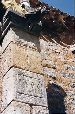 Eglise de Rennes-le-Chteau, le pilier de droite, 1646 