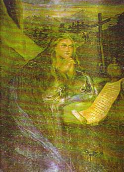 Tableau dans la chapelle Sainte-Madeleine