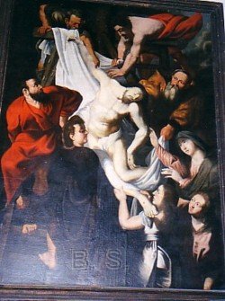 La chapelle Sainte Roseline - Tableau descente de Croix